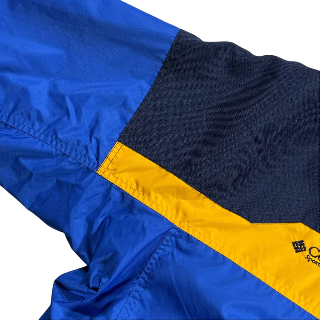 【USED】90s COLUMBIA Bugaboo Interchange Jacket Blue x Yellow x Navy M / コロンビア バガブー ナイロンジャケット マウンテンパーカー 切替 90年代
