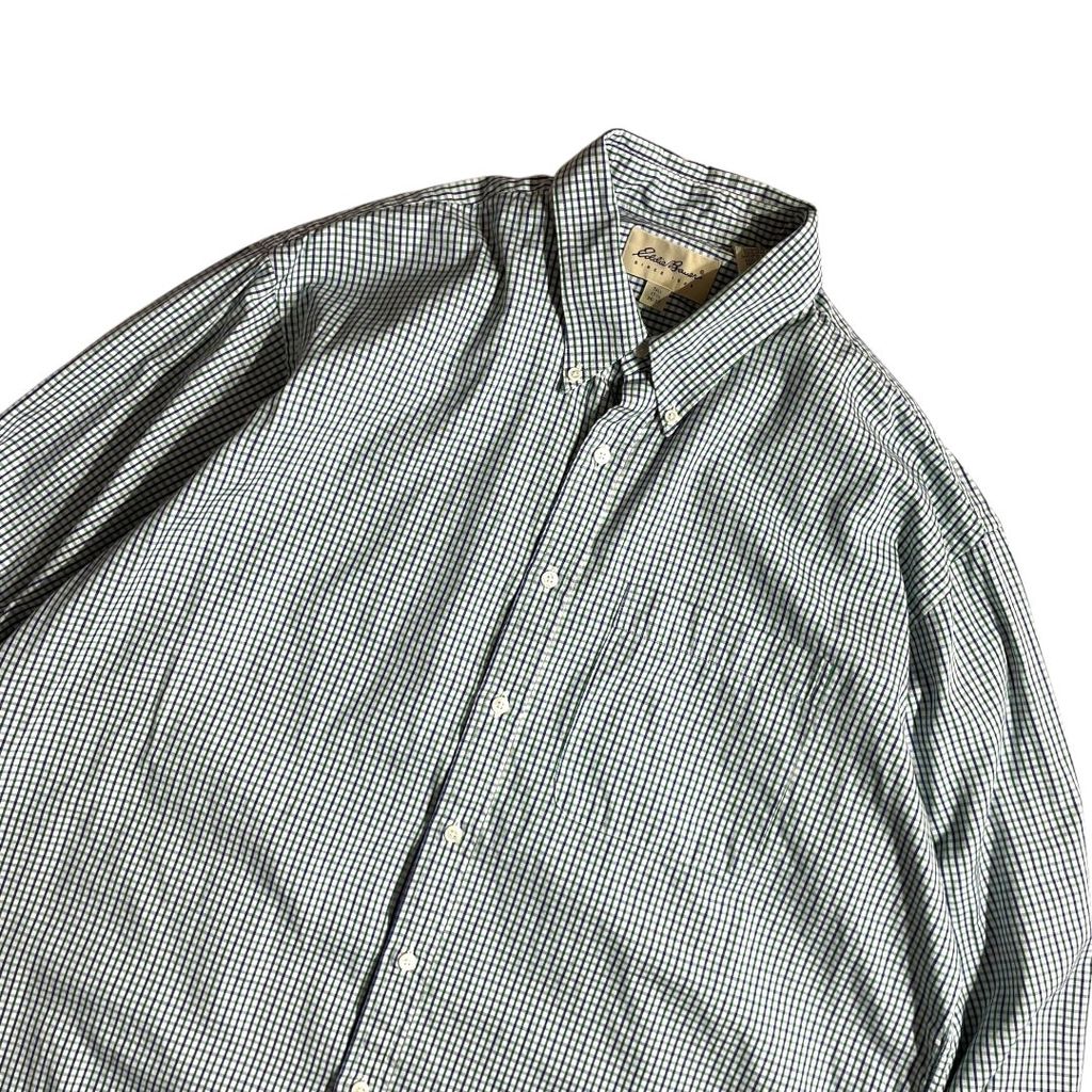 【USED】Eddie Bauer L/SL Check BD Shirt