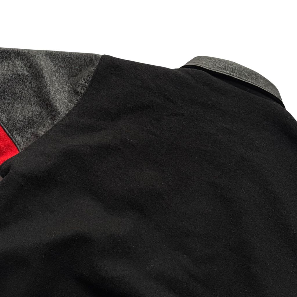 【USED】Carroll Original Wear Melton  Lether Sleeve Virsity Jacket "Made in USA"