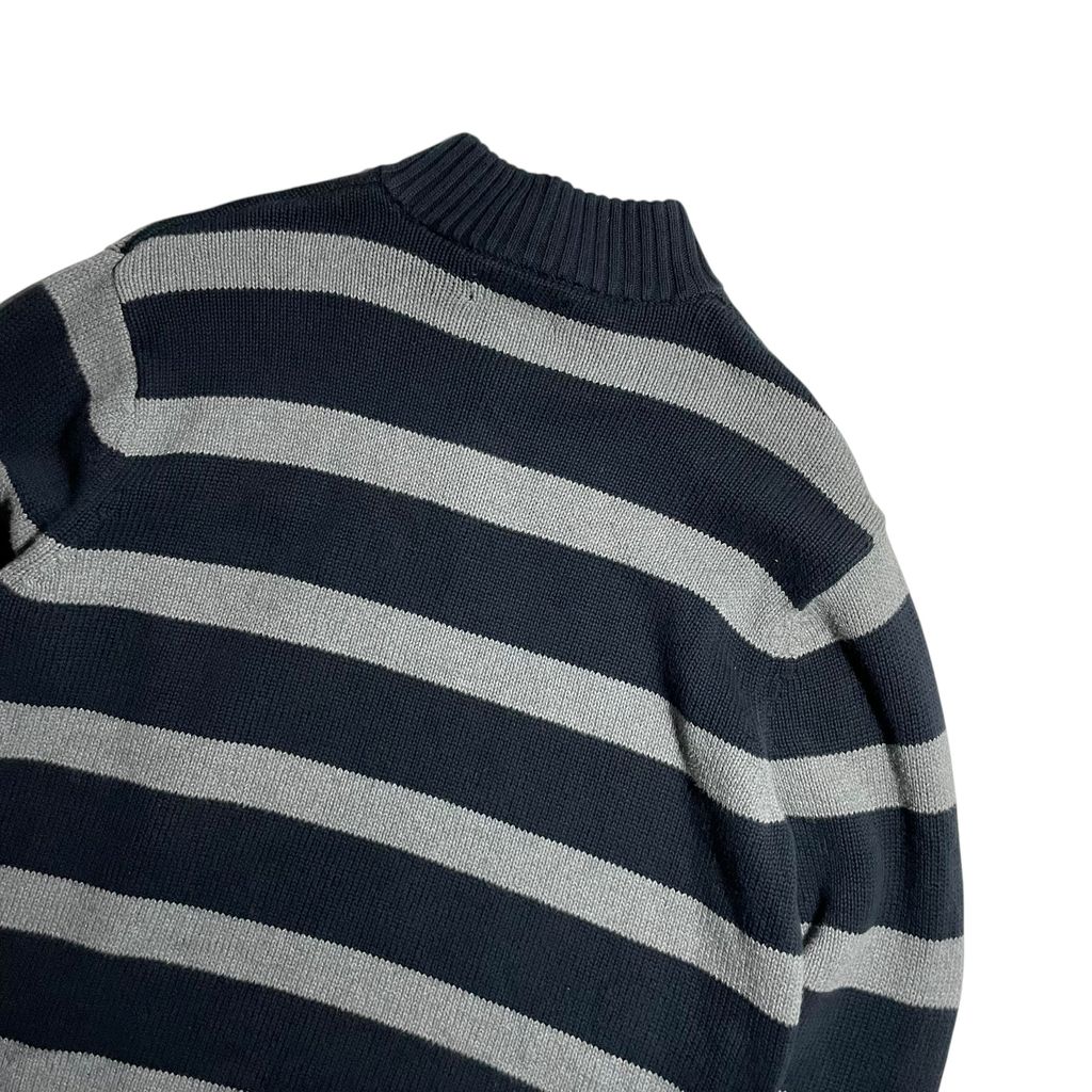 【USED】Chaps Half Zip Border Sweater