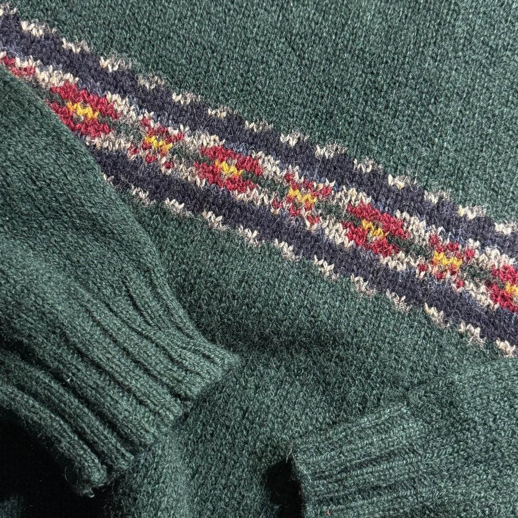 【USED】Woolrich Crewneck Wool Sweater Made in USA