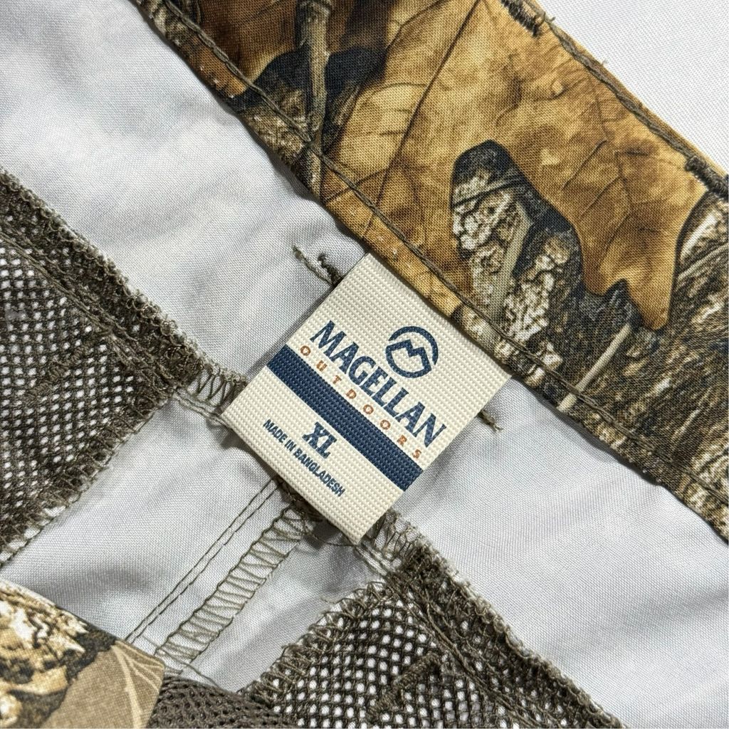 【USED】Magellan Outdoors Realtree Edge Camo Cargo Pants Real Tree XL / マゲランアウトドア リアルツリー 迷彩 カモフラ 2WAY カーゴパンツ 切り替え アウトドア ビンテージ 古着