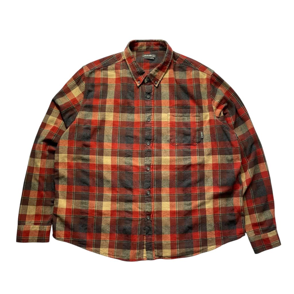 【USED】Eddie Bauer Check BD Shirt