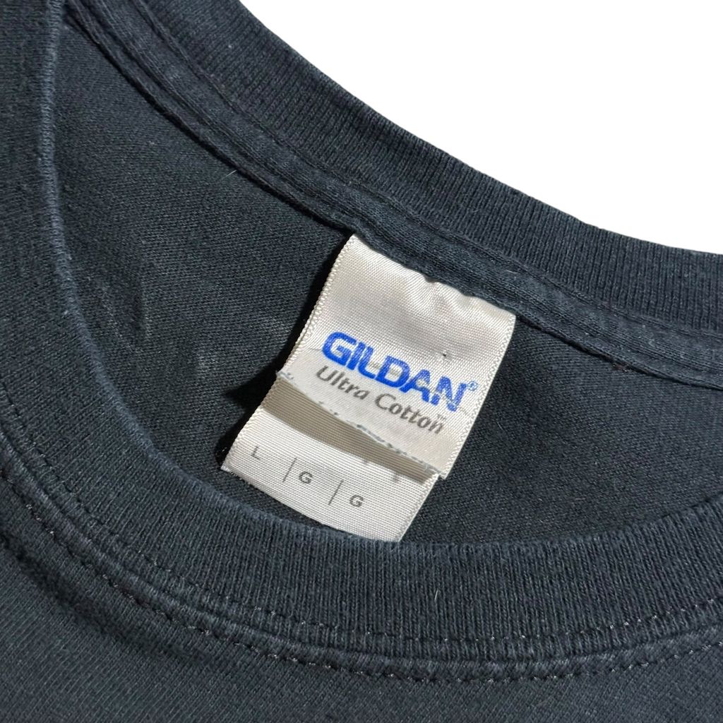 【USED】Delicious Donuts デリシャスドーナツ S/SL Tee 半袖Tシャツ 黒 GILDAN ギルダン Lサイズ