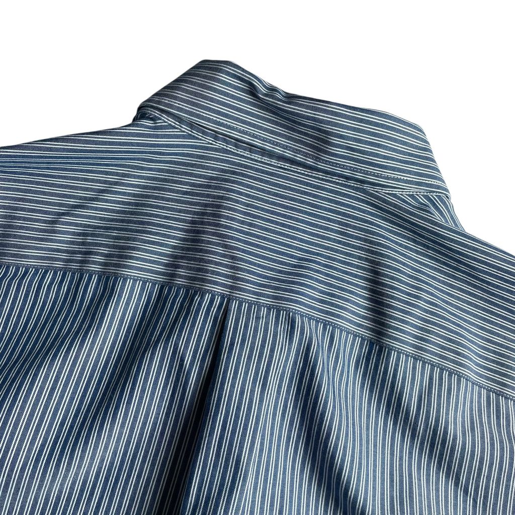 Eddie Bauer Cotton Stripe L/SL BD Shirt Wrinkle Resistant Relaxed Fit