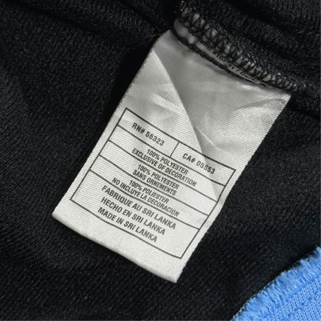 【USED】00s NIKE SUPREME COURT Track Jacket Black x Light Blue XL / ナイキ シュプリームコート トラックジャケット ジャージ 刺繍ロゴ 00年代