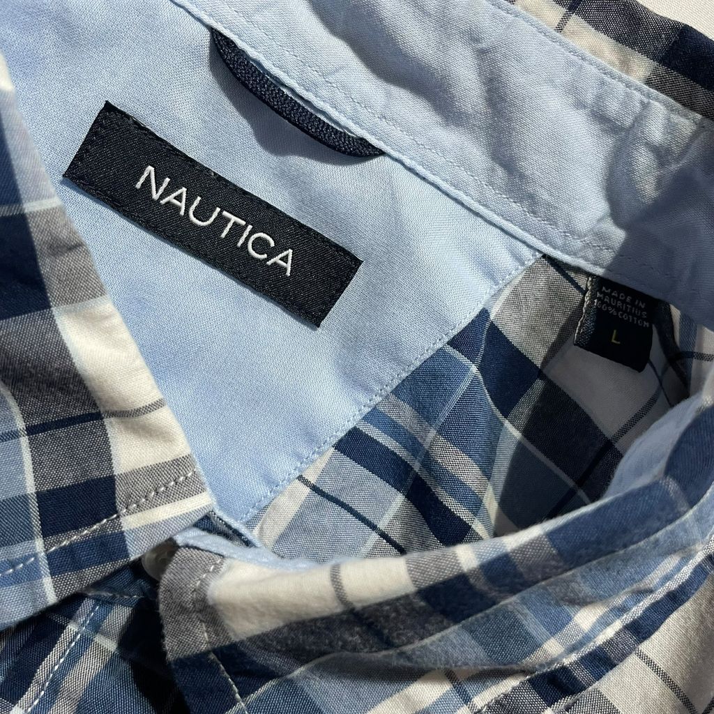 【USED】Nautica Check BD Shirt