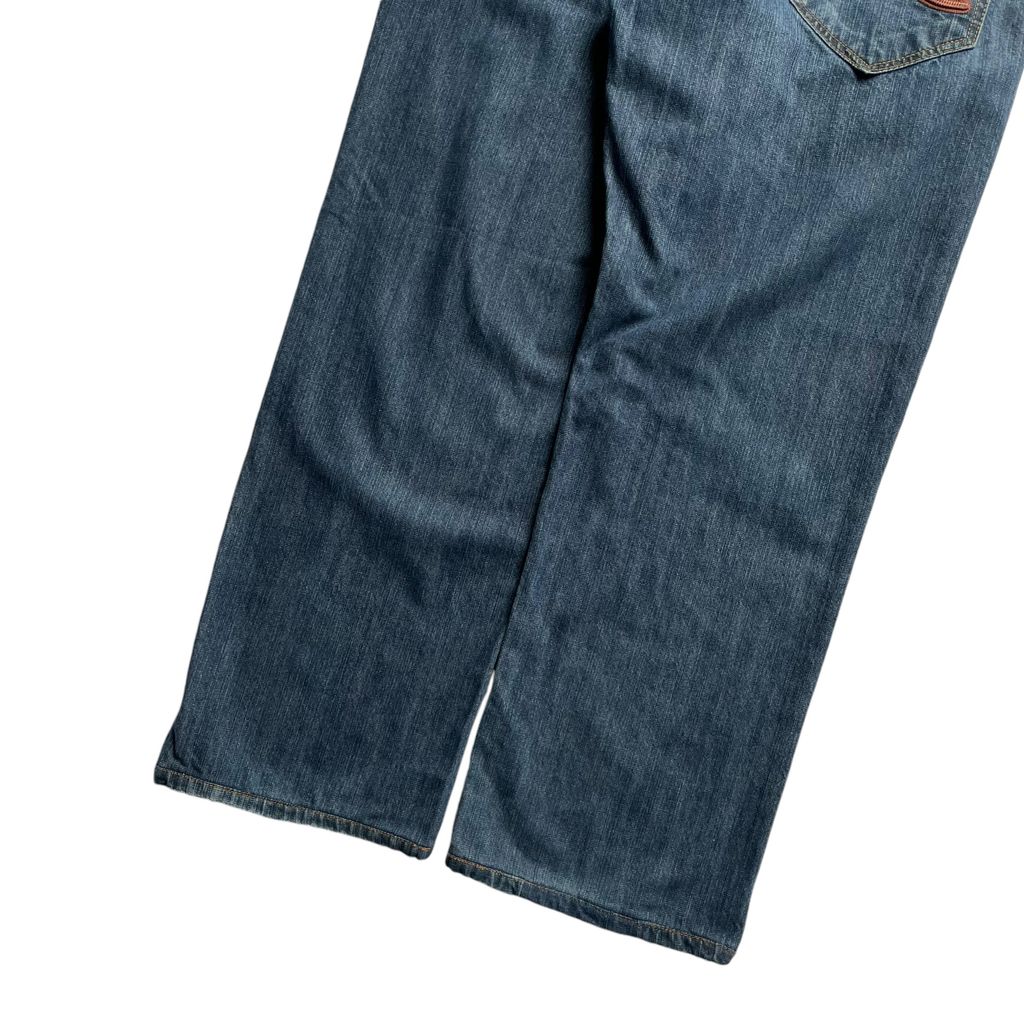【Used】Rocawear Embroidery Logo Loose Fit Washed Denim Pants