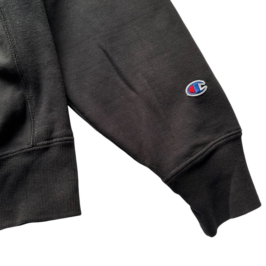 【USED】Champion REVERSE WEAVE Hoodie Black M JPN XL / チャンピオン リバースウィーブ スウェット パーカー プルオーバー フーディー ブラック 黒 目付き パキスタン製 メンズ ユニセックス 古着