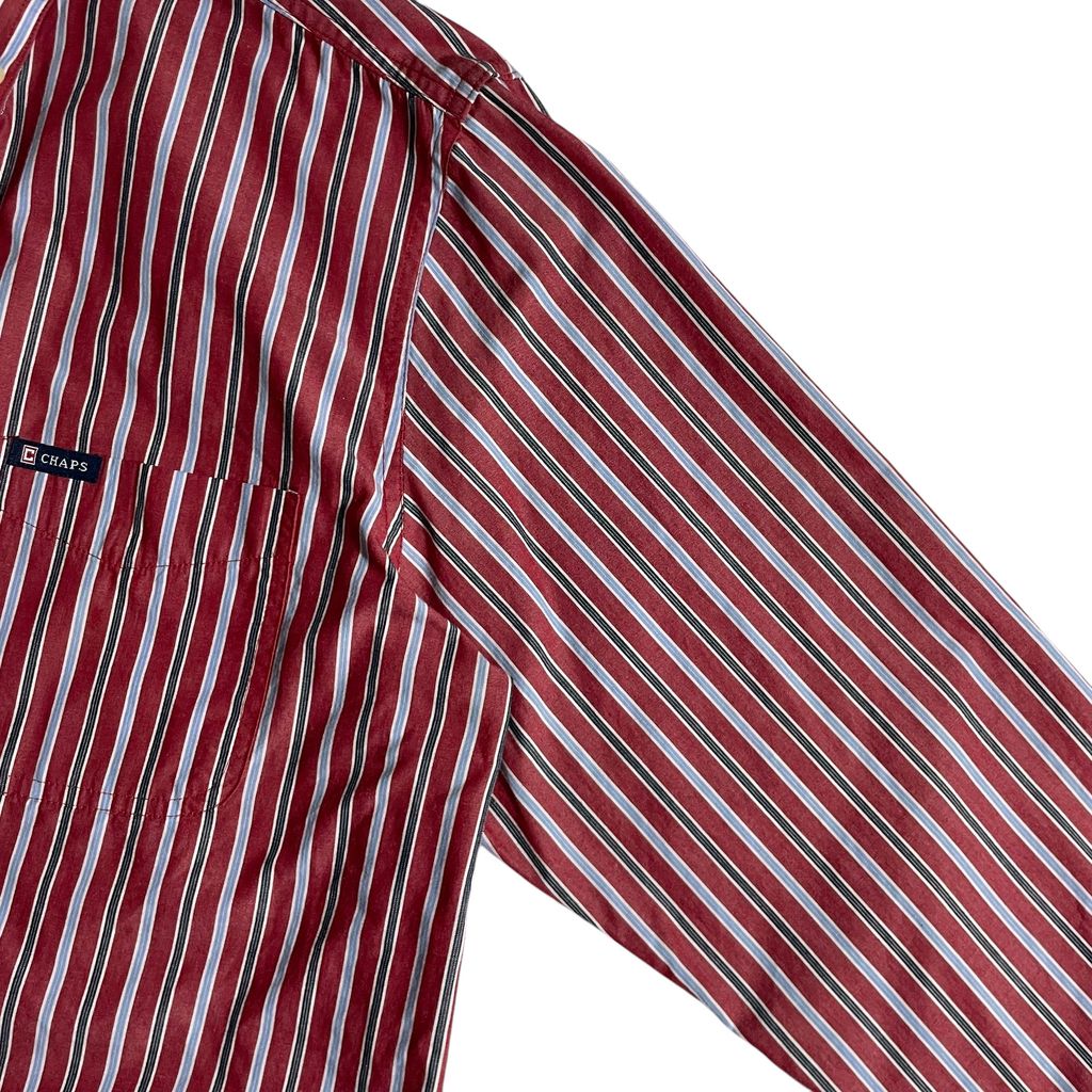 【USED】Chaps L/SL Stripe BD Shirt