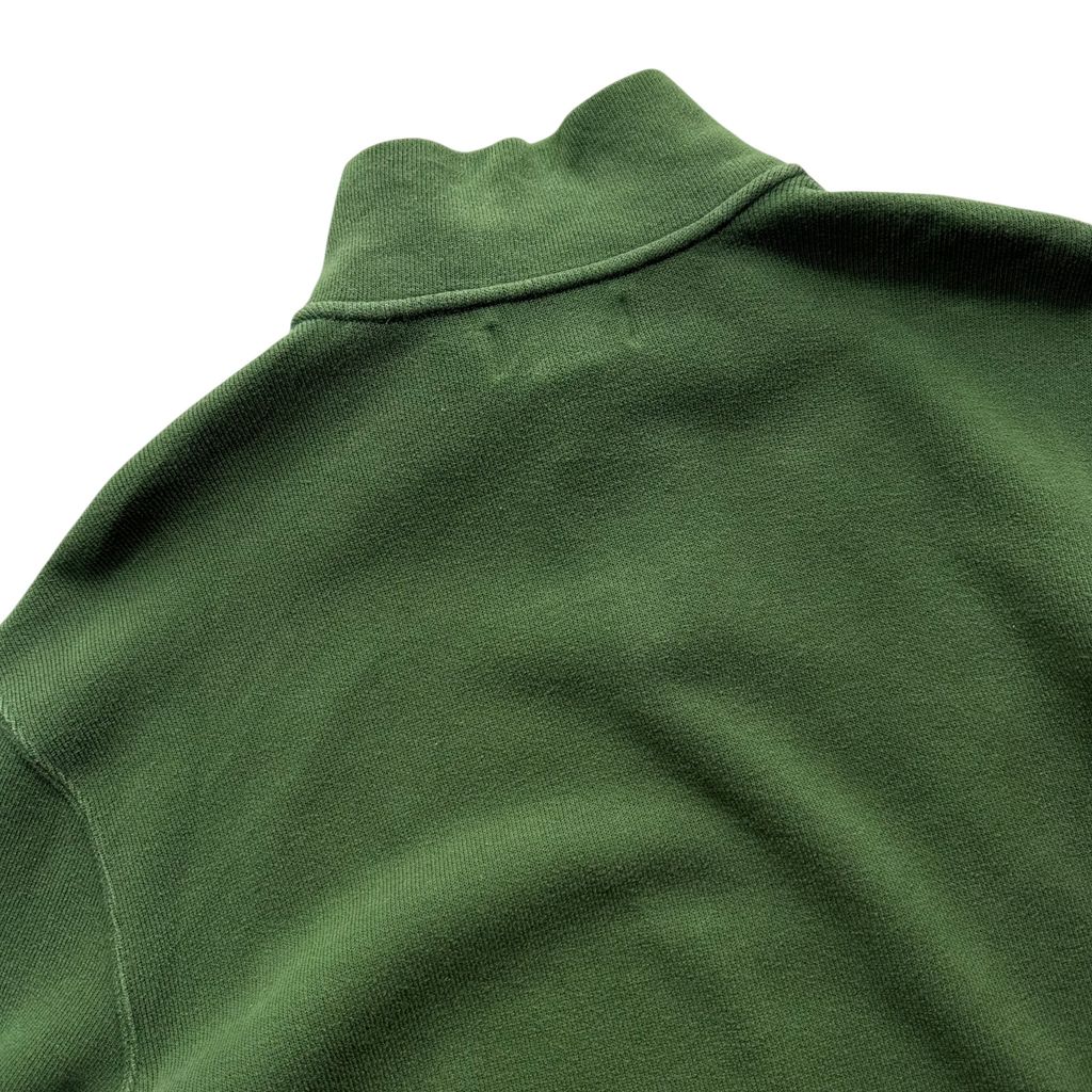【USED】Polo by Ralph Lauren Half-Zip Cotton Sweat Green XL / ポロ バイ ラルフローレン ハーフジップ コットン スウェット トレーナー グリーン 緑 ポニー刺繍 XL 古着