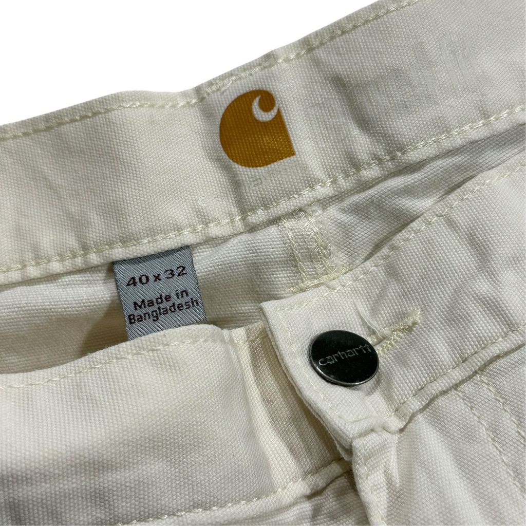【USED】Carhartt Double Knee Painter Pants White Natural 40 x 32 / カーハート ダブルニー ペインターパンツ ホワイト ナチュラル 生成り ワークパンツ ビンテージ