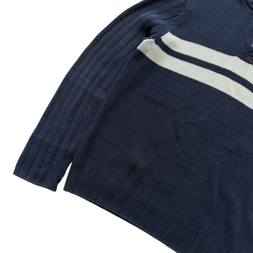 【USED】Polo Jeans Half Zip Cotton Sweater