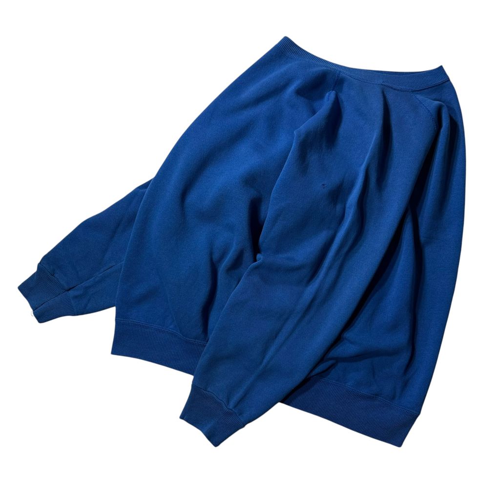 【USED】80s USA製 Hanes Plain Raglan Sweat Blue XL / ヘインズ 青タグ 無地 ラグラン スウェット ロイヤルブルー USA製 XLサイズ ヴィンテージ 古着