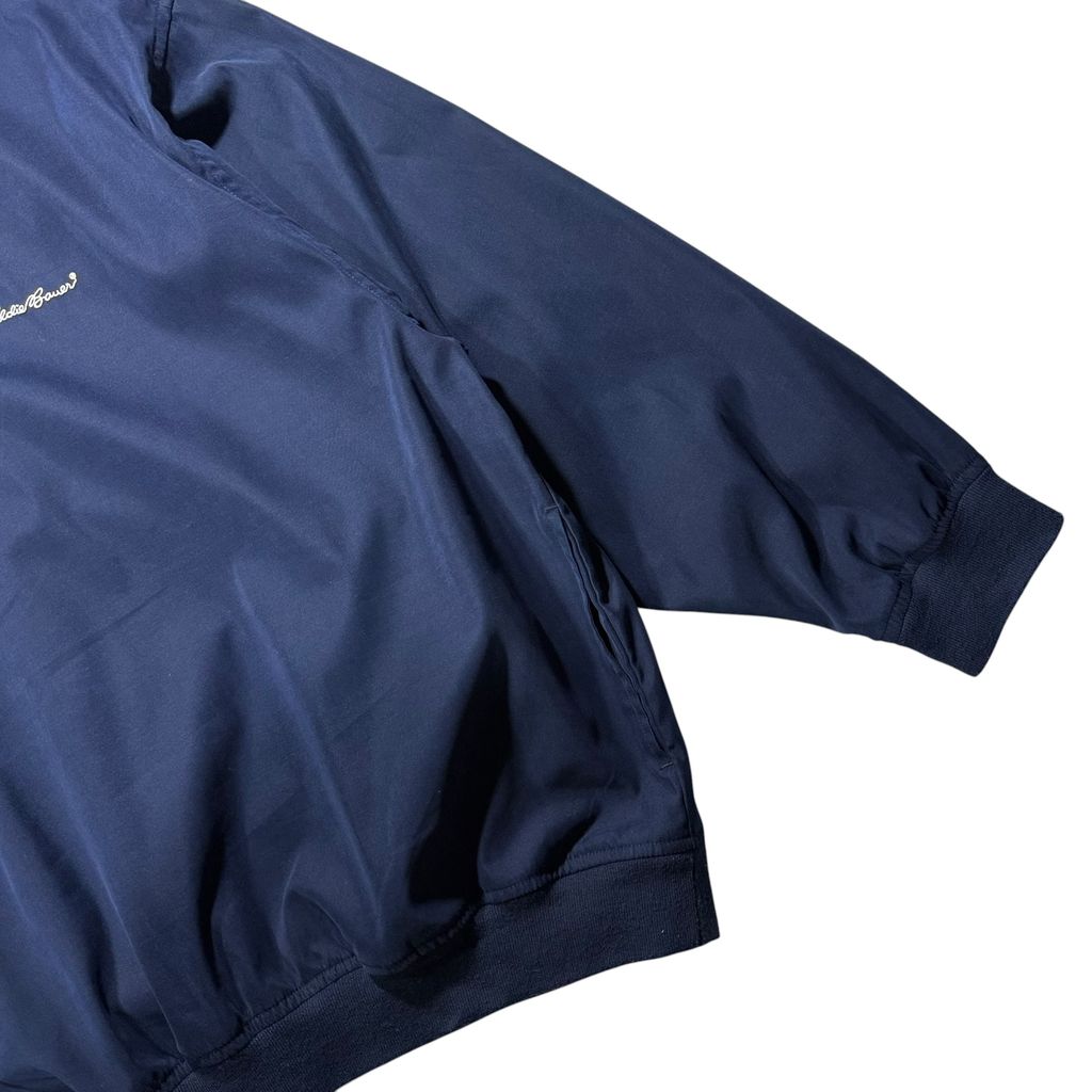 【USED】Eddie Bauer GOLF V-Neck Nylon Pullover Jacket Navy L / エディーバウアー ゴルフ Vネック プルオーバー ナイロンジャケット ウィンドブレーカー 紺 90s〜00s ヴィンテージ 古着