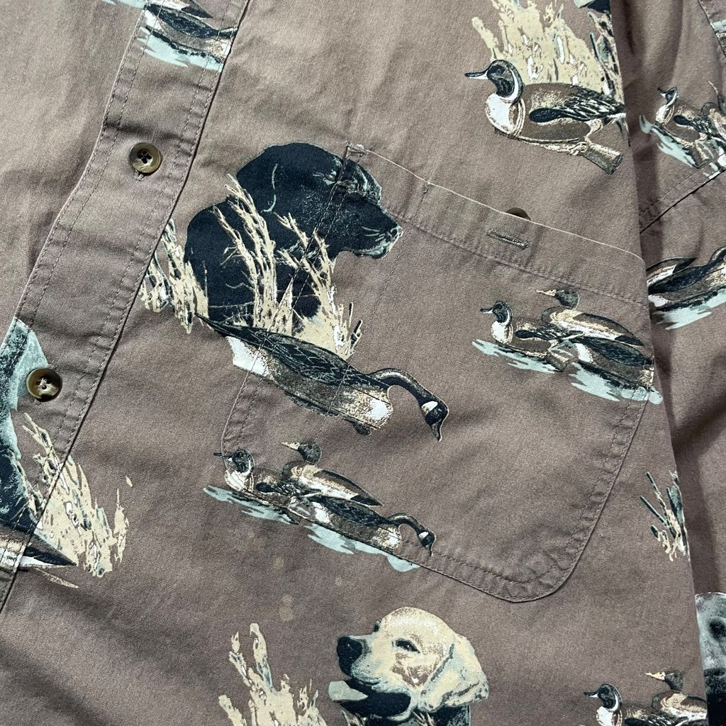 【USED】Woolrich All Over Print BD Shirt