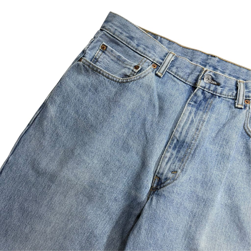【USED】Levi's 550 Relaxed Fit Tapered Denim Pants Blue 36 x 30 / リーバイス 550 リラックスフィット テーパード デニム パンツ ブルー ウォッシュデニム 太め テーパード