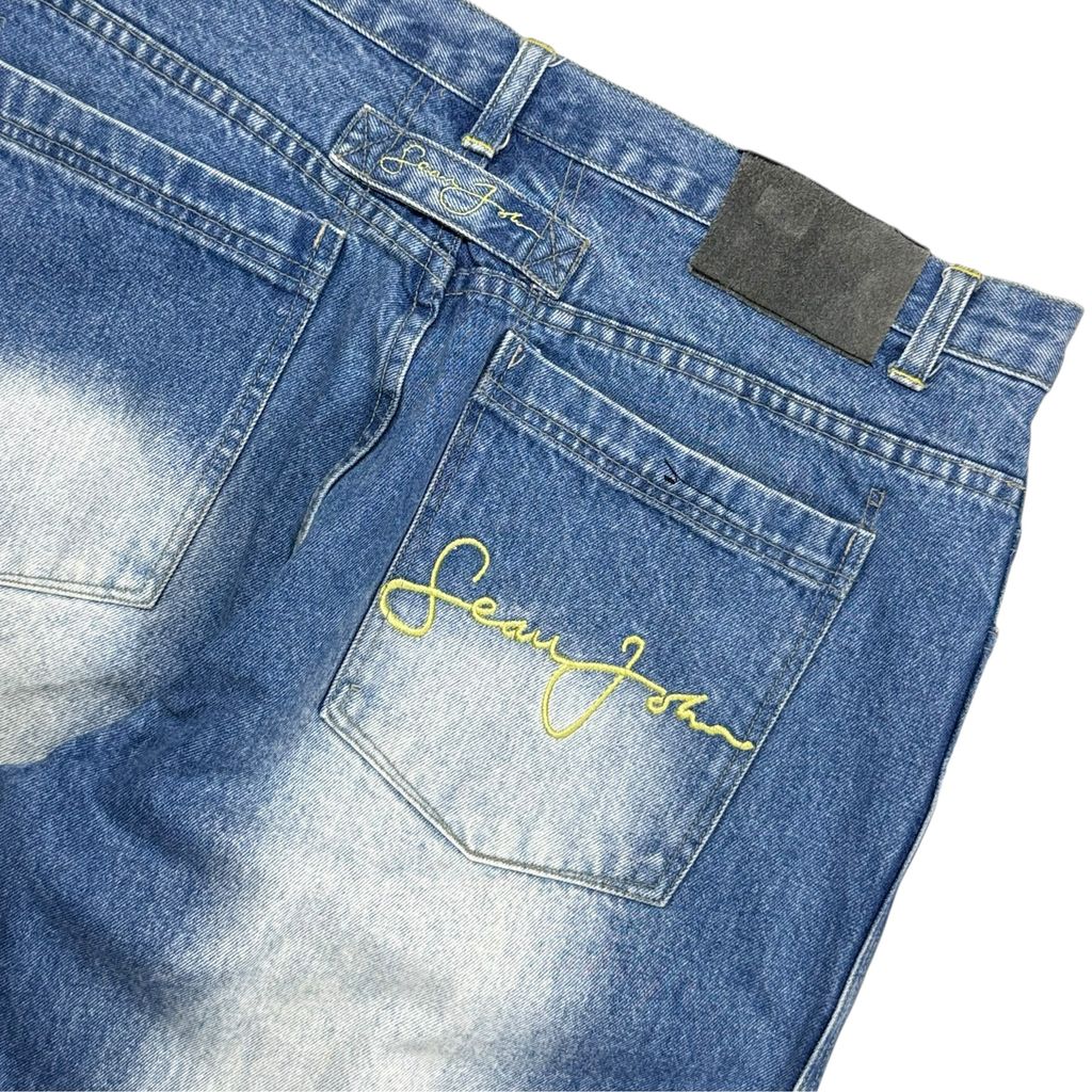 【USED】00s Sean John Gradient Wash Denim Pants Blue 38 / ショーンジョン グラデーション ウォッシュ デニム パンツ ブルー バギーパンツ HIPHOP 2000年代