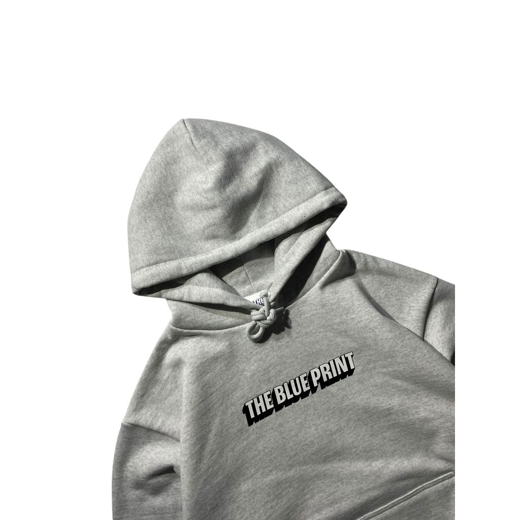 The Blueprint Original Head Line Logo PO Hoodie(Ash Gray)