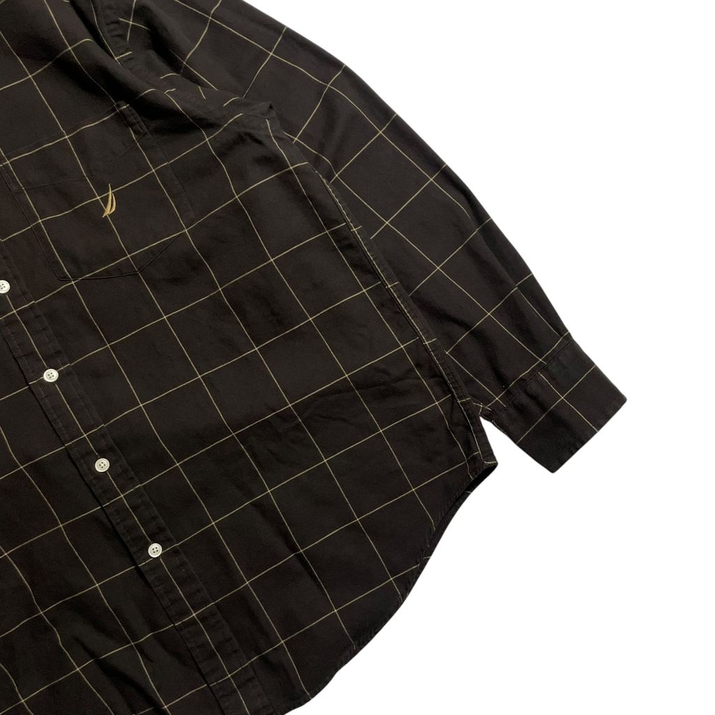 【USED】Nautica L/SL Check BD Shirt