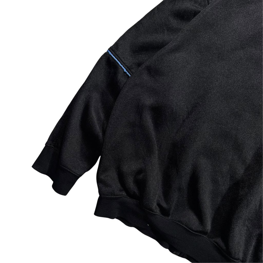 【USED】00s NIKE Track Jacket Black x Blue M / ナイキ トラックジャケット ジャージ 刺繍ワッペン 1972 黒 青 00年代