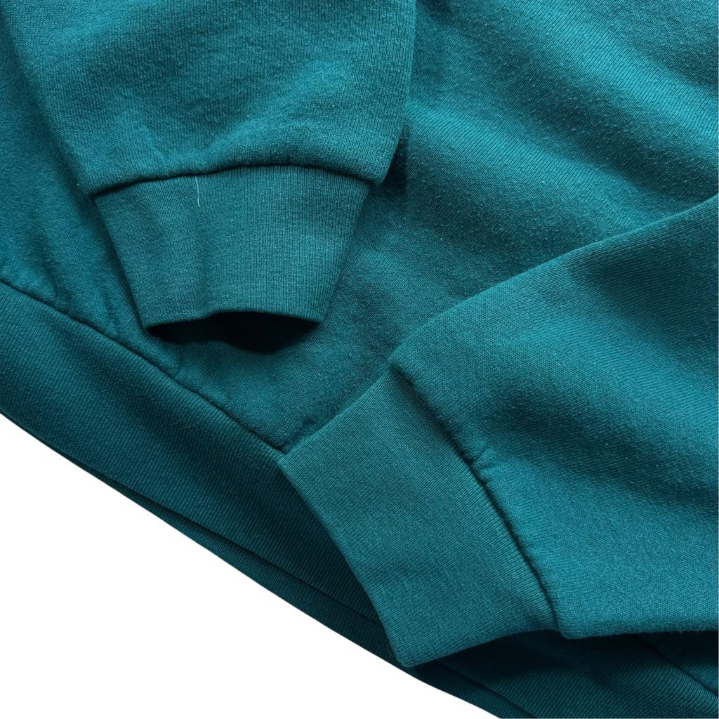 【USED】FRUIT OF THE LOOM Plain Raglan Sweat Green LADIES 2X USA製 / フルーツオブザルーム 無地 ラグラン スウェット エメラルドグリーン USA製 古着
