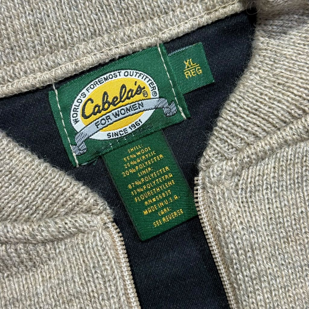 【USED】Cabela's Gore Windstopper Wool Knit