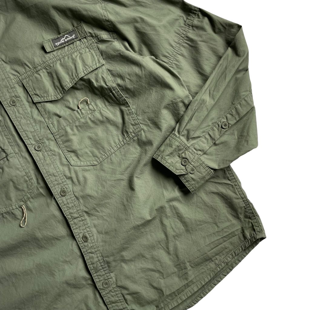 Eddie Bauer RS&M Consultants Logo L/SL Fishing Shirt