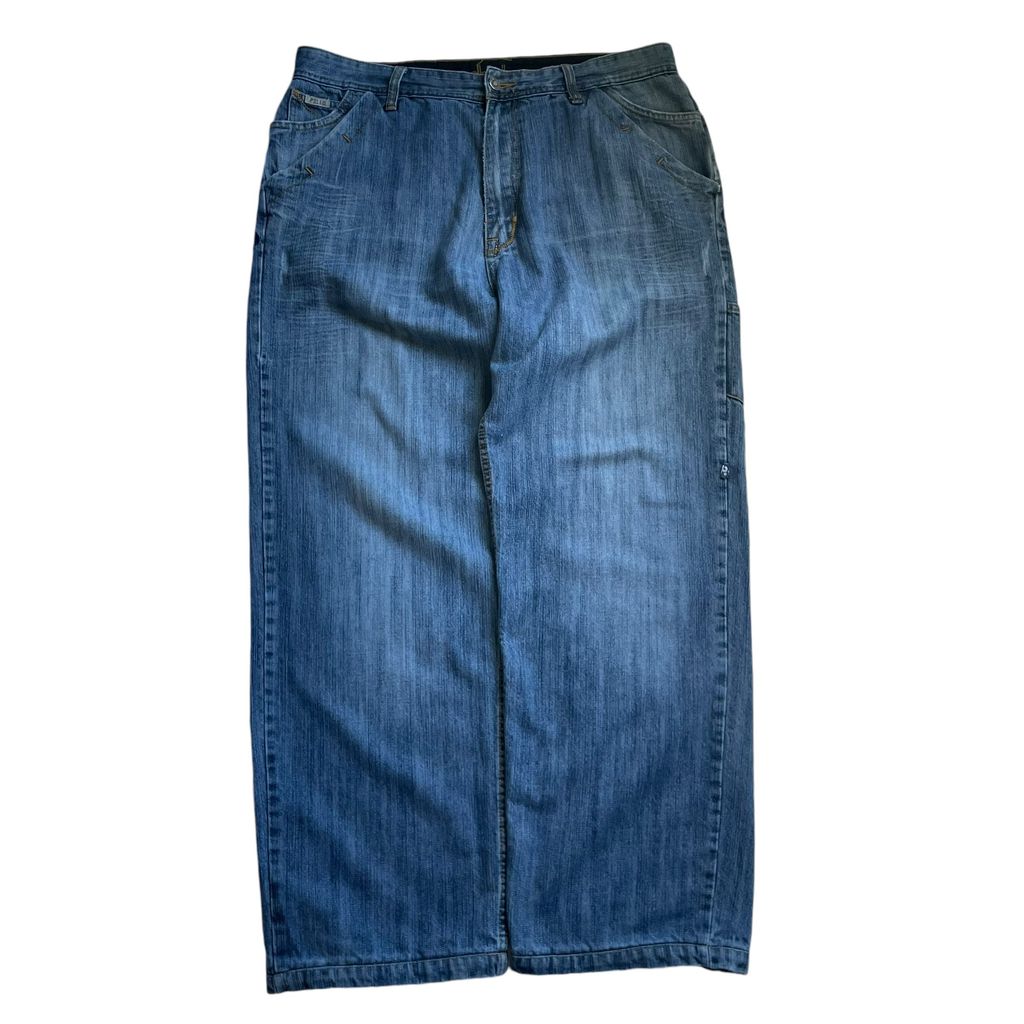 【Used】Pelle Pelle Embroidery Logo Loose Fit Denim Pants