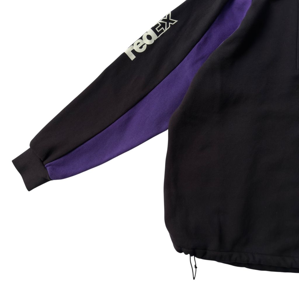 【USED】FeDex Haif Zip Sweat Polo