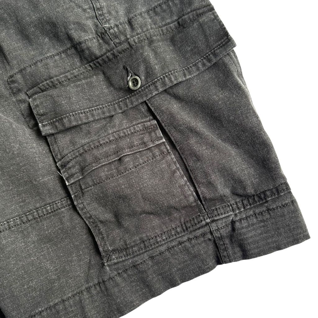 【USED】LEVI'S リーバイス BLACK DENIM CARGO SHORTS カーゴショーツ ハーフパンツ ブラックデニム W36
