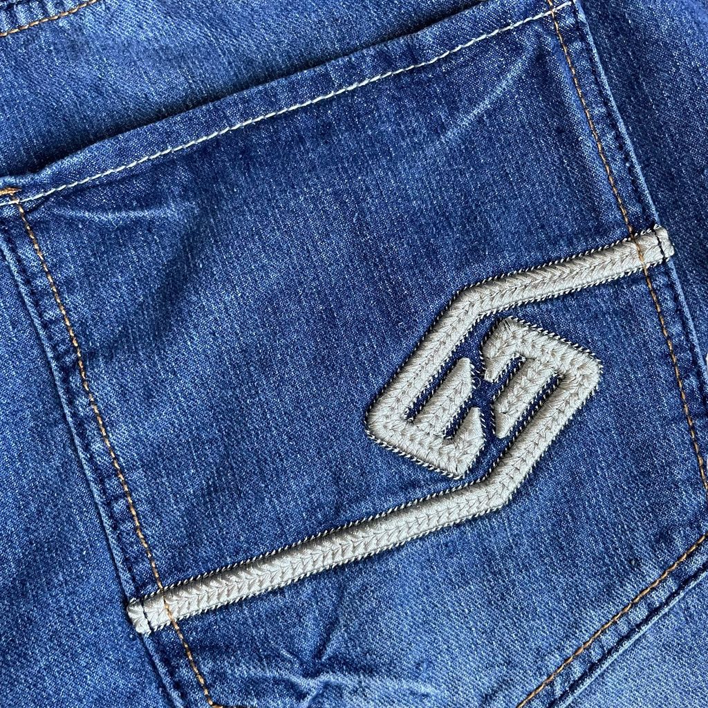 【Used】Enyce Embroidery Logo Loose Fit Denim Pants