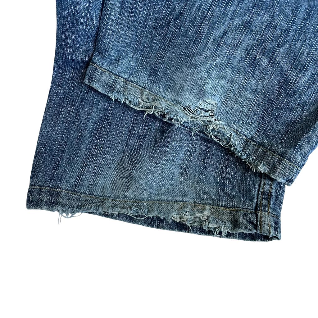 【Used】Pelle Pelle Embroidery Logo Loose Fit Denim Pants