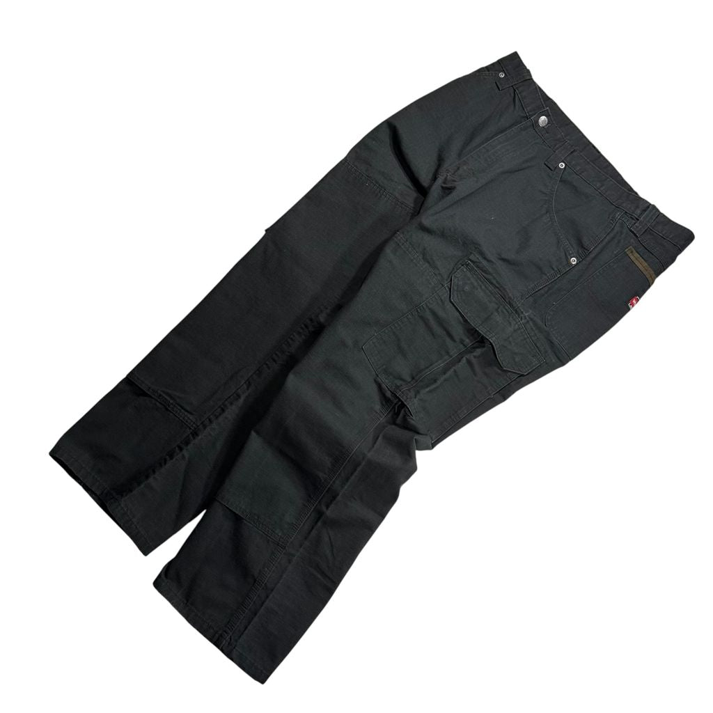 【USED】Wrangler WORKWEAR Ripstop Cargo Painter Pants Black 36 x 30 / ラングラー ワークウェア リップストップ カーゴ ペインターパンツ ブラック 黒