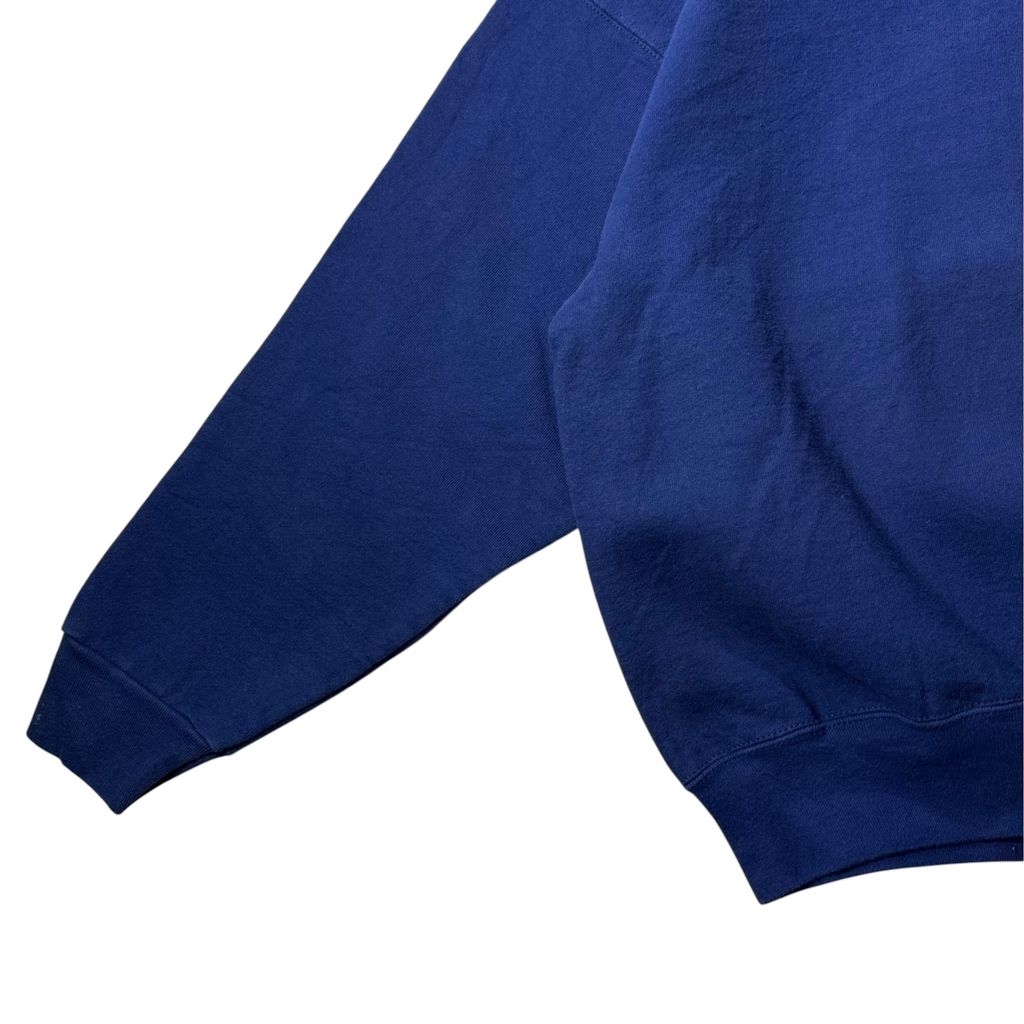 【USED】MUNSINGWEAR SUPER COTTON Plain Sweat Navy L 90s USA製 / マンシングウェア スーパーコットン 無地 クルーネック スウェット ネイビー 紺 USA製 Lサイズ 古着