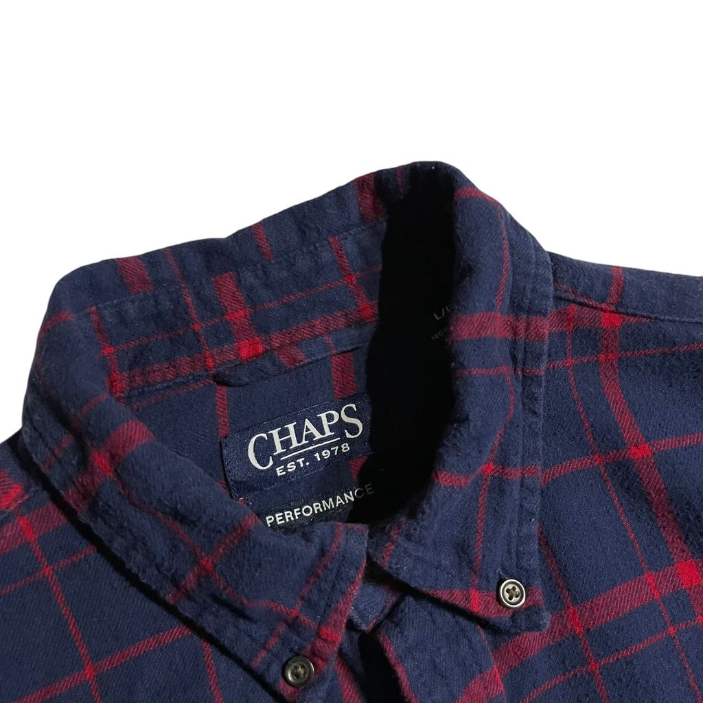 【USED】Chaps L/SL Check BD Shirt