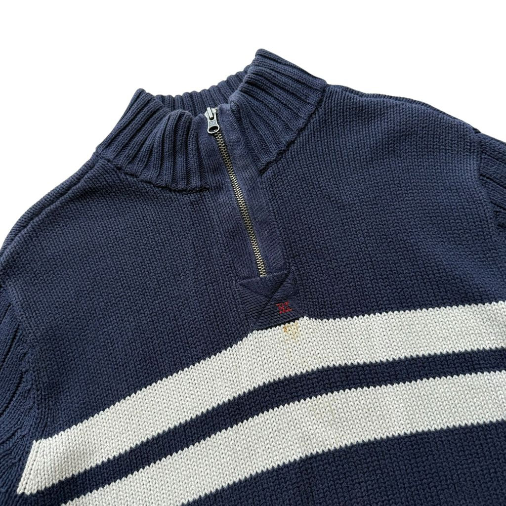 【USED】Polo Jeans Half Zip Cotton Sweater