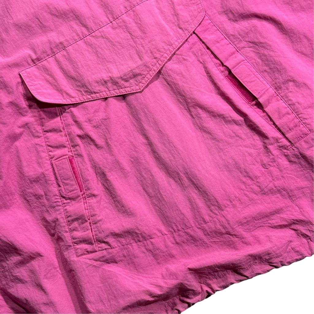 【USED】90s OLD GAP Anorak Hooded Nylon Jacket Pink x Navy XL / オールドギャップ アノラック パーカー フーデッド ナイロンジャケット プルオーバー ピンク 90年代