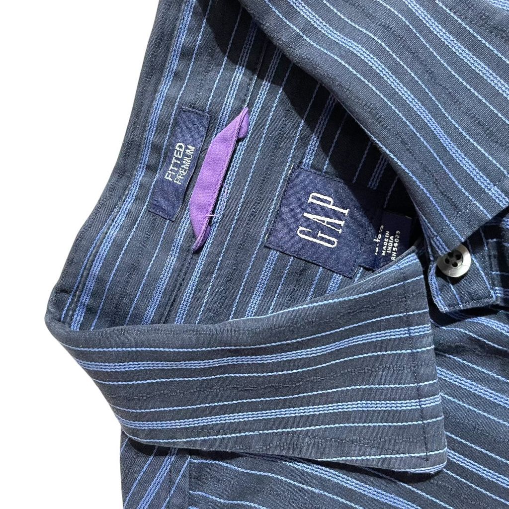 【USED】GAP L/SL Stripe Shirt