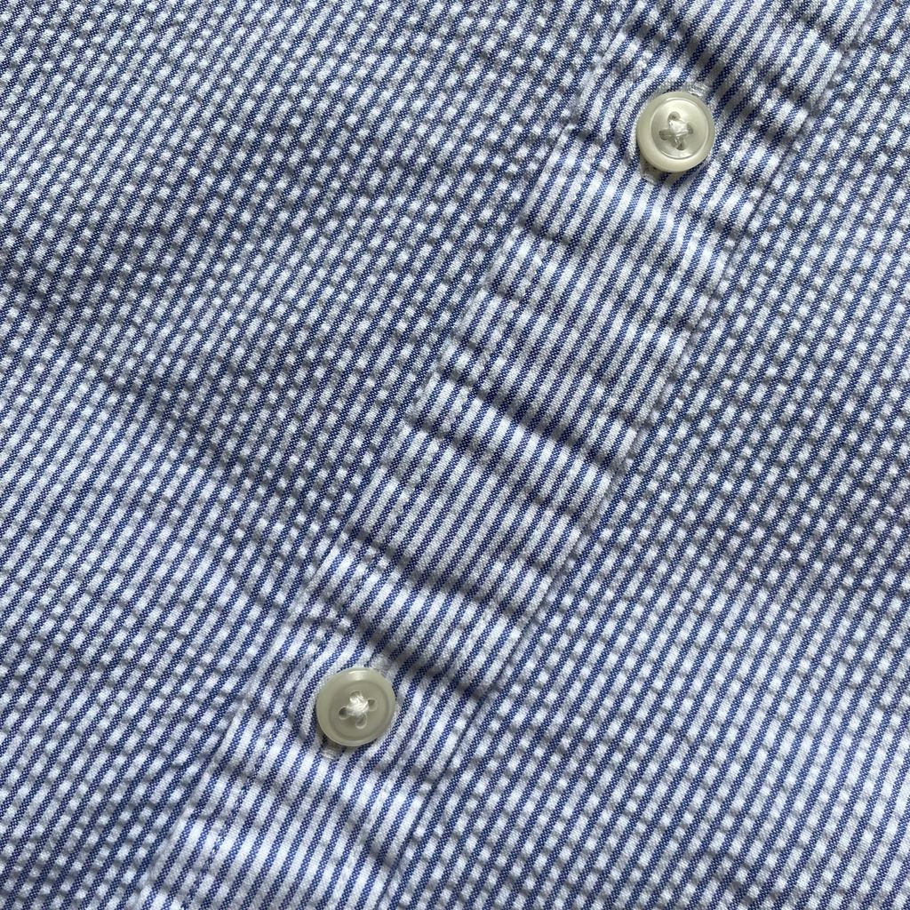 L.L. Bean Stripe Seersucker BD Shirt