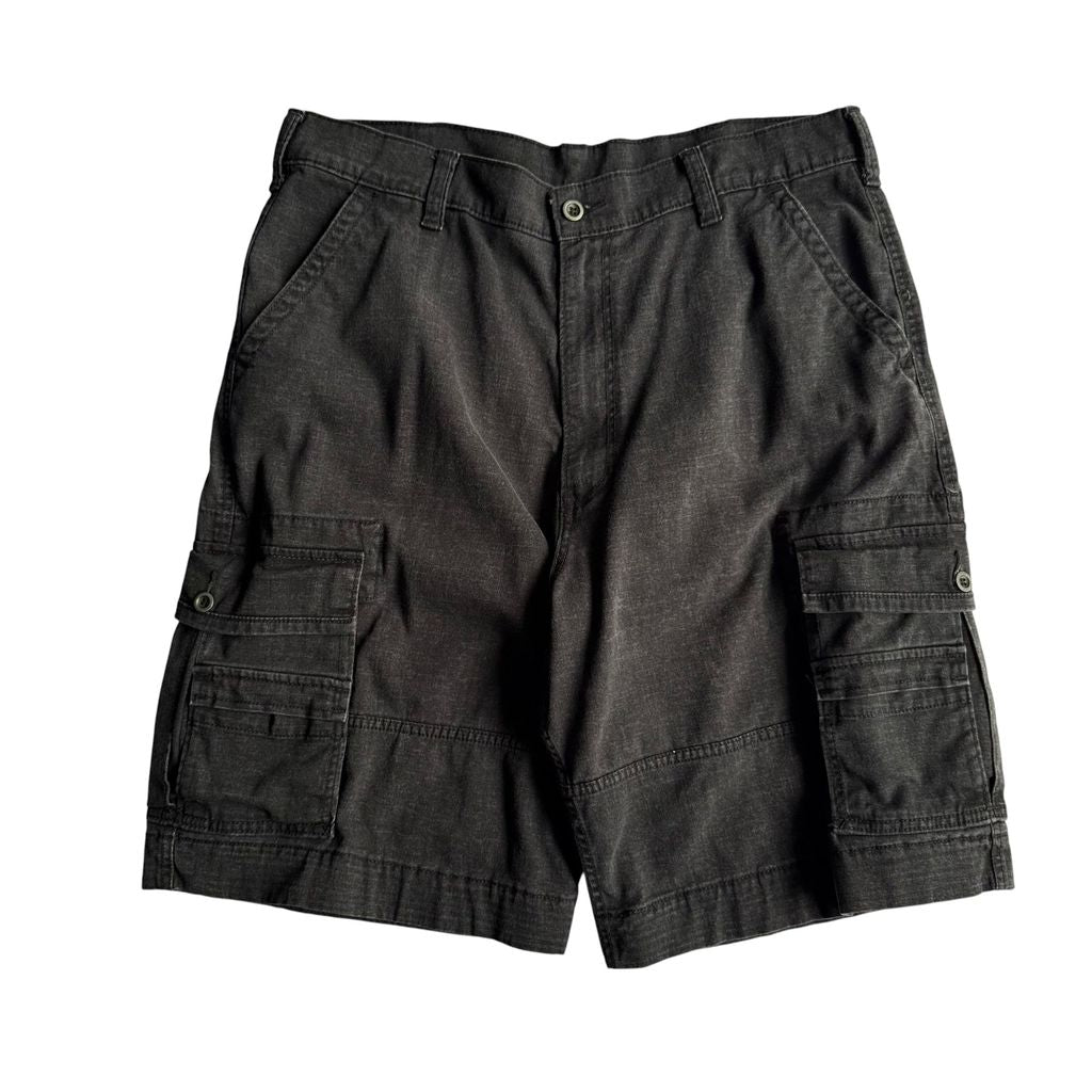 【USED】LEVI'S リーバイス BLACK DENIM CARGO SHORTS カーゴショーツ ハーフパンツ ブラックデニム W36