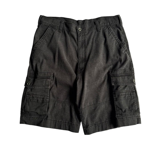 【USED】LEVI'S リーバイス BLACK DENIM CARGO SHORTS カーゴショーツ ハーフパンツ ブラックデニム W36