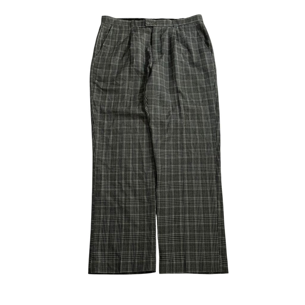 【USED】Stacy Adams Glen Check 1Tuck Rayon Pants