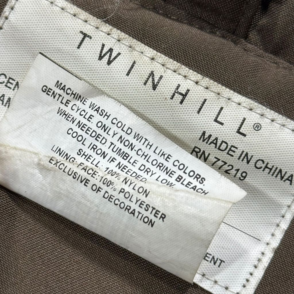 【USED】TWINHILL UPS Official Uniform Utility Jacket Brown XL / ツインヒル UPS 公式ユニフォーム ワークジャケット ブラウン 茶色 リフレクターテープ付き 企業モノ ビッグサイズ 古着