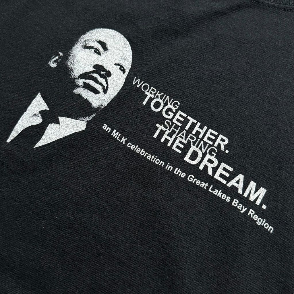 【USED】Jerzees ジャージーズ Martin Luther King, Jr S/SL Tee キング牧師 RMK記念式典 ブラック 2XL