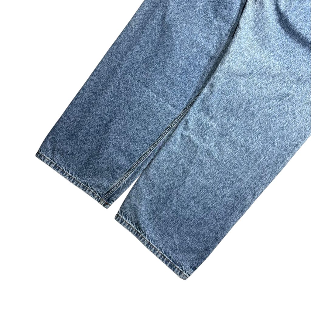 【USED】Levi's 569 Loose Straight Denim Pants Blue 38 x 30 / リーバイス ルーズ ストレート デニム パンツ ブルー ウォッシュデニム 太め バギー 古着