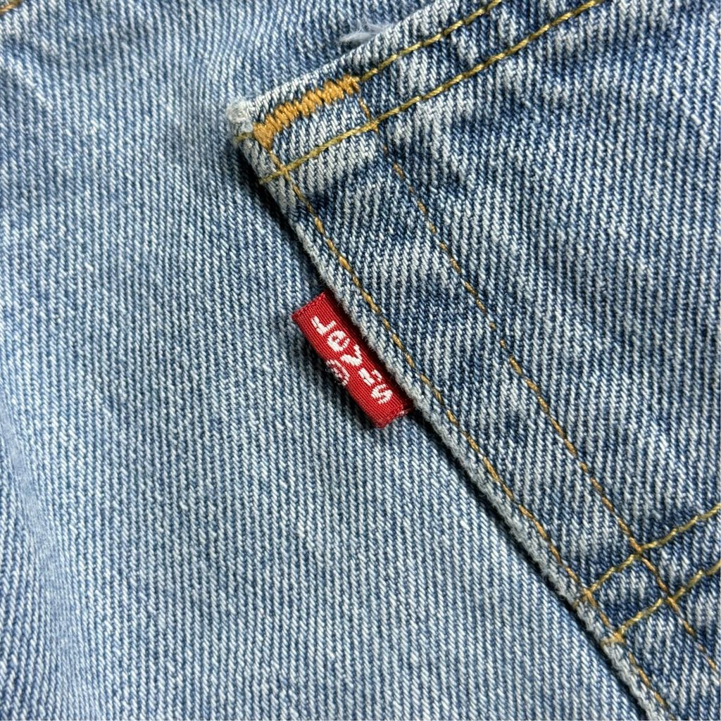 【USED】Levi's 550 Relaxed Fit Tapered Denim Pants Blue 36 x 30 / リーバイス 550 リラックスフィット テーパード デニム パンツ ブルー ウォッシュデニム 太め テーパード