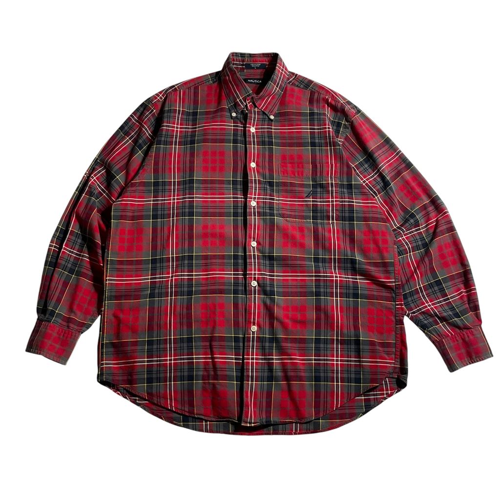 【USED】Nautica Check BD Shirt