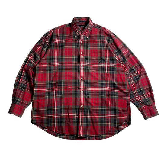 【USED】Nautica Check BD Shirt