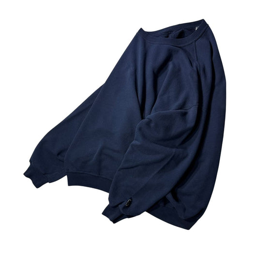 【USED】DISCUS ATHLETIC Plain Crewneck Sweat Navy / ディスカス アスレチック 無地 クルーネック スウェット トレーナー ネイビー 紺 メンズ ユニセックス 古着